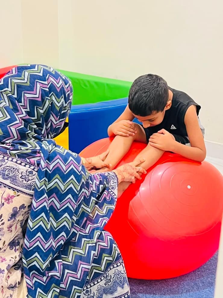 Occupational therapy session for fine motor development at NEST, DHA Phase 2, Islamabad