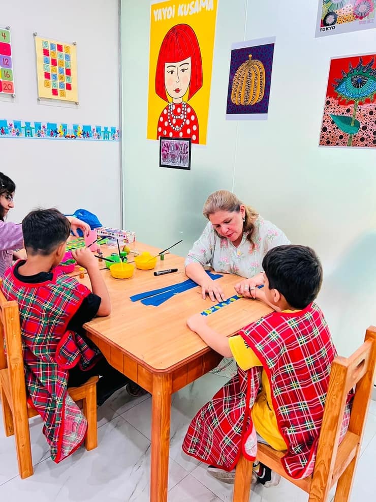 Special education classroom for children with autism and special needs at NEST, DHA Phase 2, Islamabad